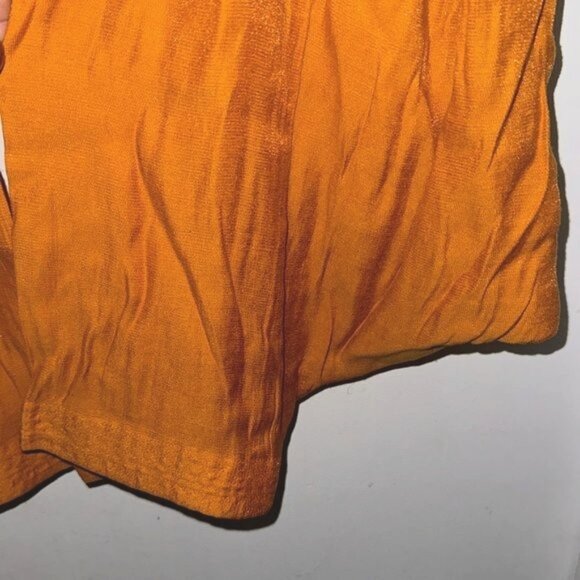 Harem Style Orange Boho Pants Shimmering Fabric Womens - Picture 3 of 7